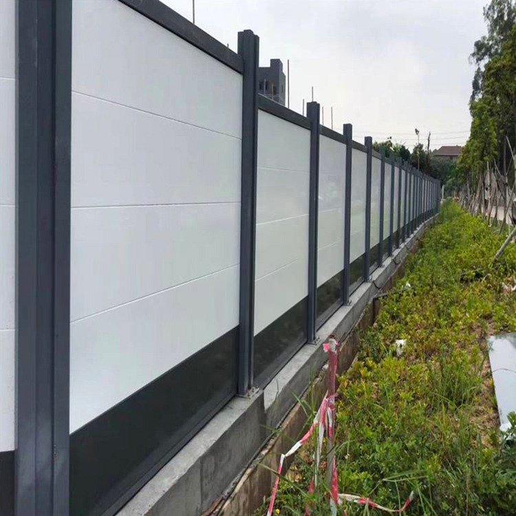 裝配式鋼結構圍擋工地施工圍蔽T型槽圍墻安全隔離板道路圍擋(圖2)
